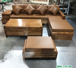 Sofa gỗ MDF sang trọng hiện đại