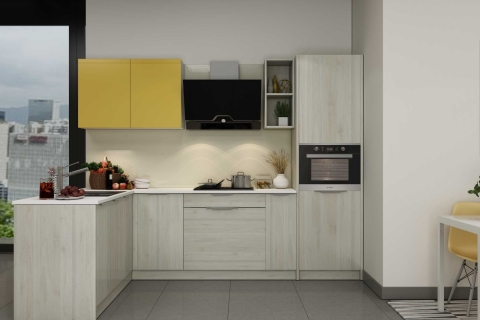 So sánh giá thi công tủ bếp ván An Cường với các loại gỗ công nghiệp khác